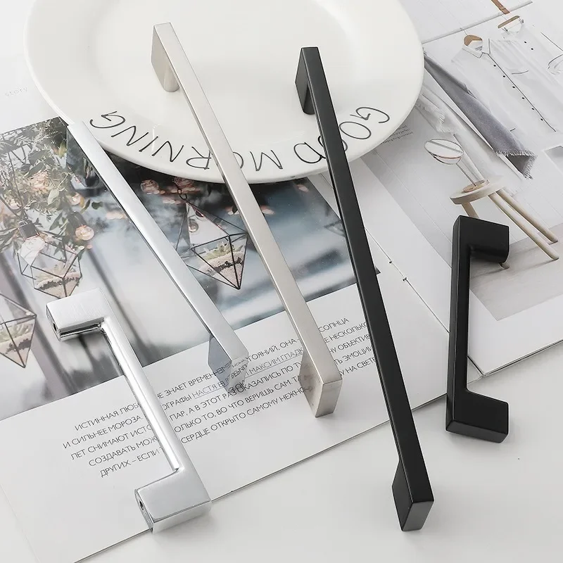 Modern Minimalist Aluminum Handle American Extended Cabinet Drawer Furniture Hardware Wardrobe Door Handle Cabinet Pulls