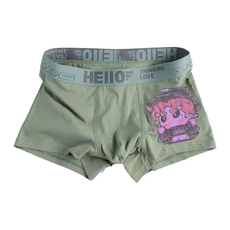 Huntr-X K-Pop شيطان الصيادين التحول أنيمي سلسلة الرجال السروال أنيمي مضاد للجراثيم سراويل داخلية للرجال الأولاد السراويل السراويل