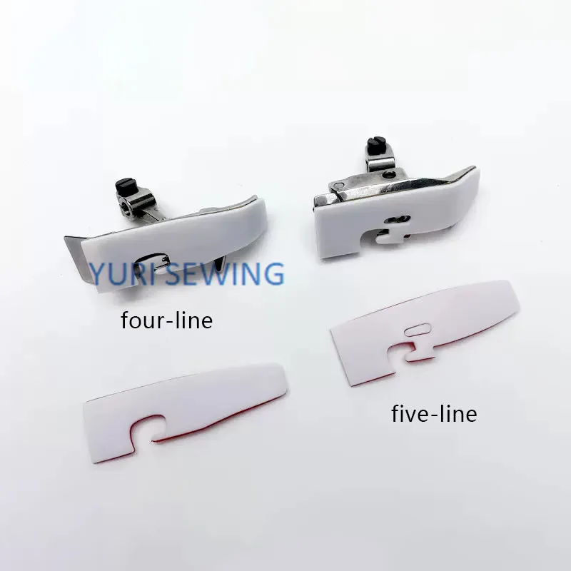 Prensatelas de plástico para máquina de coser Industrial, pieza universal de puntada de Overlock, 4 hilos/5 hilos, 747/700/EX