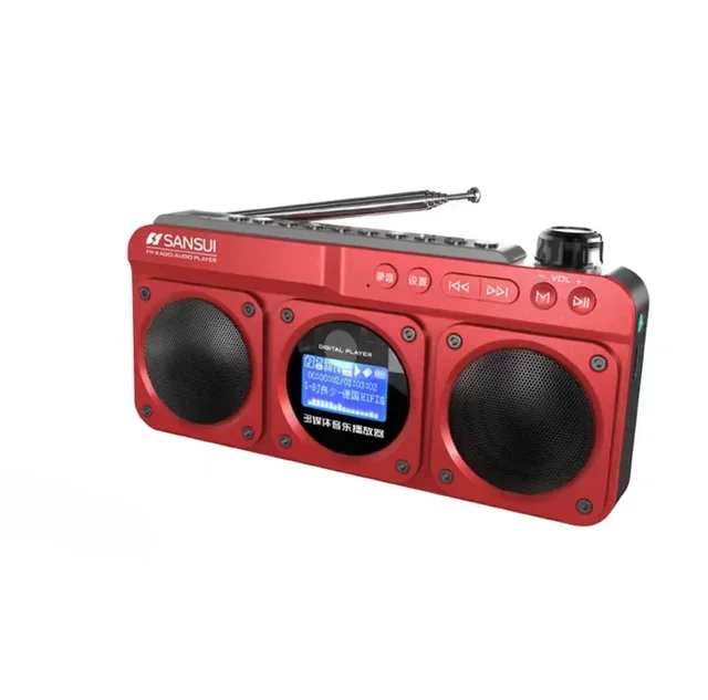 SANSUI F28 Portable FM Radio MP3 Walkman Outdoor Card Wireless