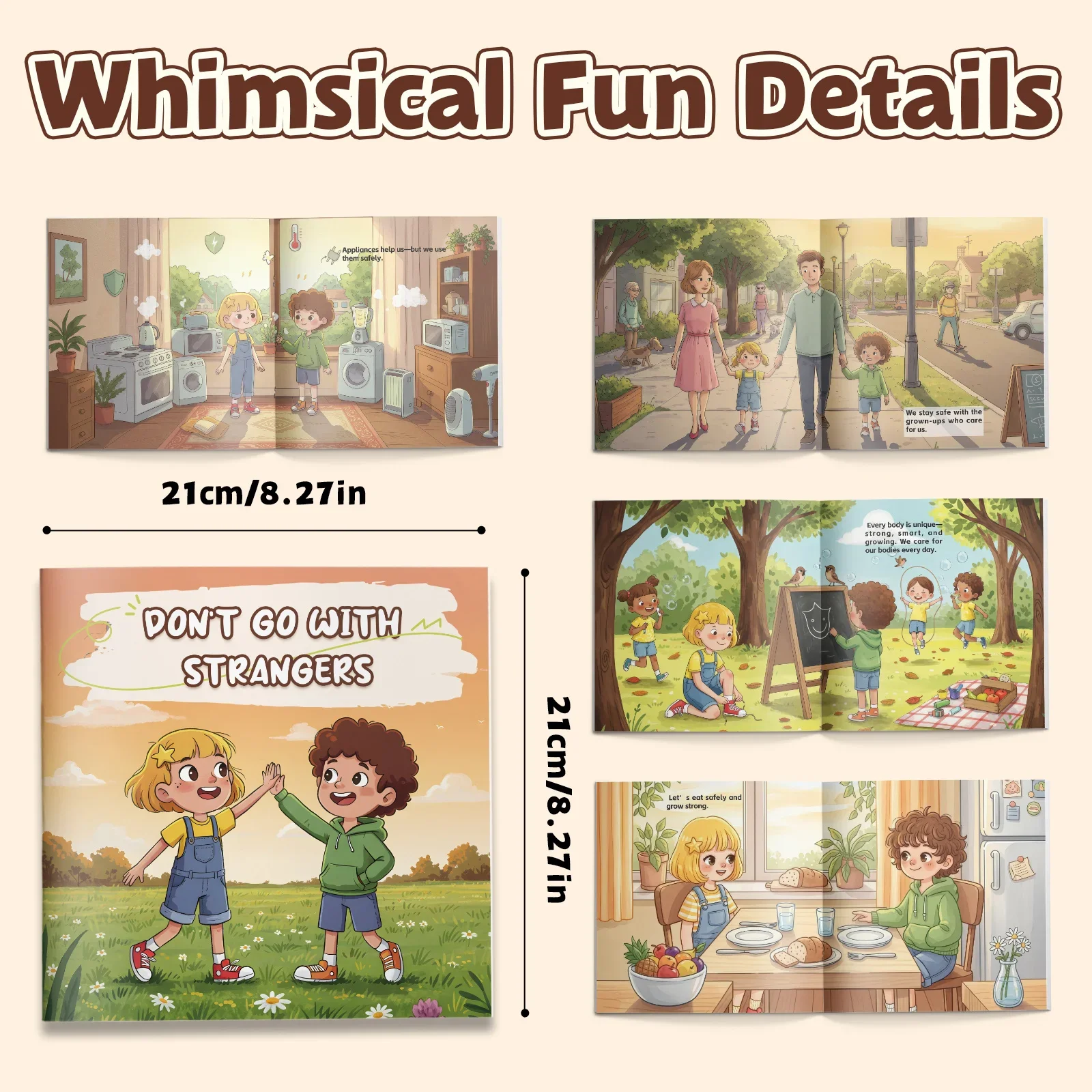 Children’s Everyday Safety Story Collection, A 4-Book Read-Aloud Set Teaching Kids Essential Life Skills Including Food Safety