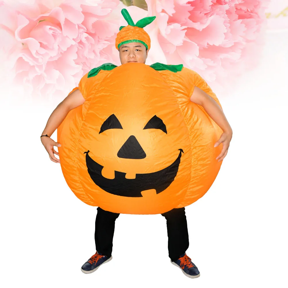 

Взрослый надувной костюм тыквы на Хэллоуин, оранжевый вечерние костюмы для косплея, праздничный наряд, костюмы для взрослых, праздничный костюм