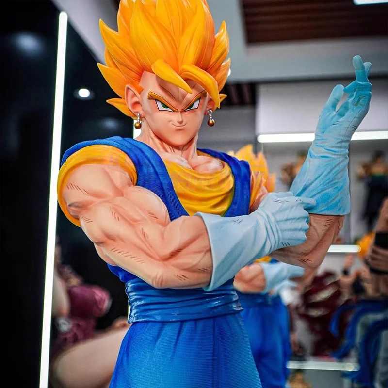50 سنتيمتر لعبة دراغون بول Gogeta الشكل فيجيتو عمل أرقام أنيمي تمثال نموذج جمع زخارف مكتب تمثال نموذج الاطفال اللعب الهدايا