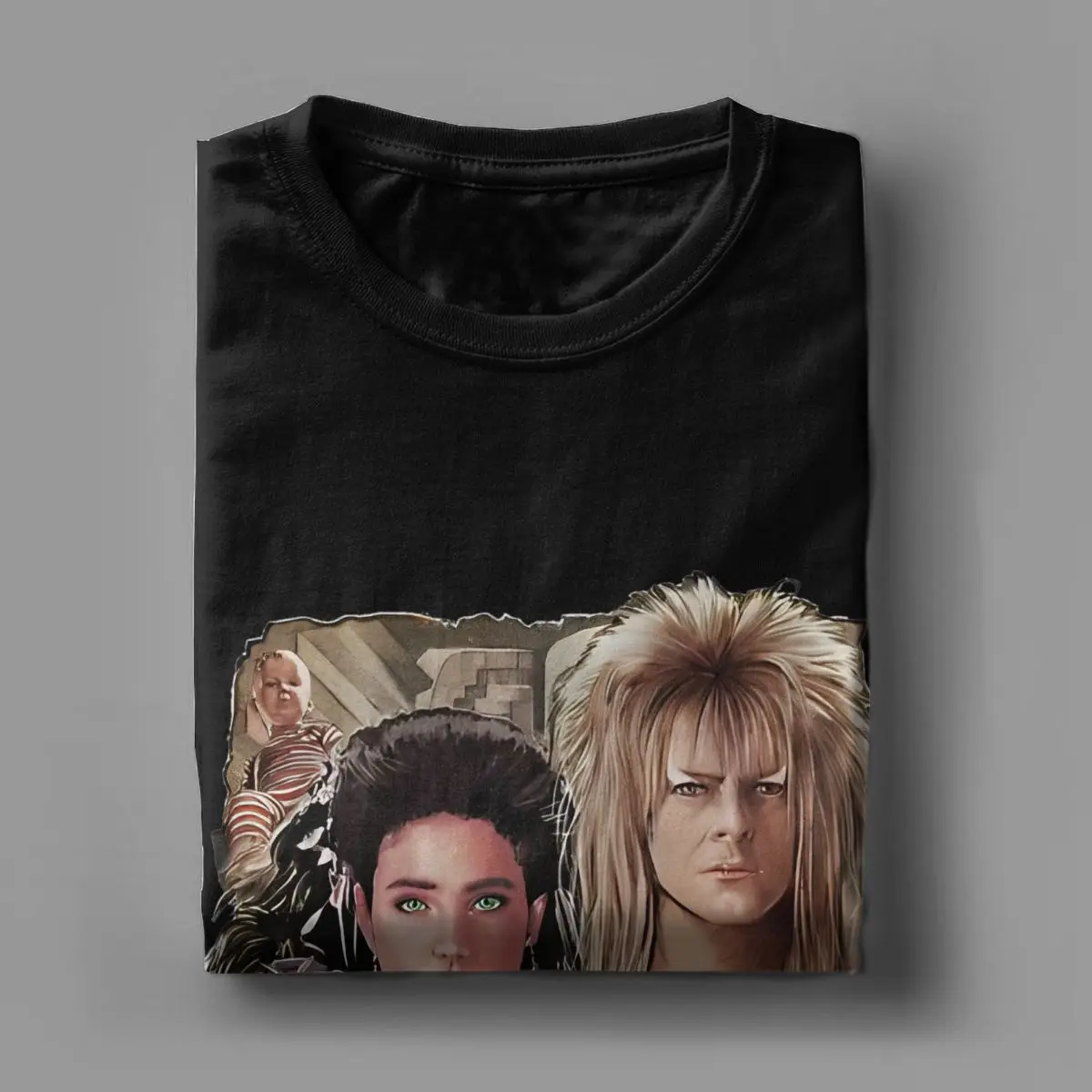 Enter The Labyrinth Men Women T Shirt Davids Star Bowied Funny Tees Short Sleeve Round Collar T-Shirts Pure Cotton Party Tops