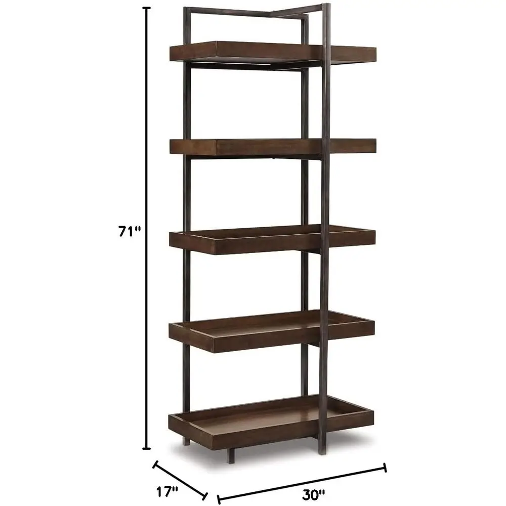 Signature Design by Ashley Starmore Industrial Entertainment Center Pier or Bookcase, Brown