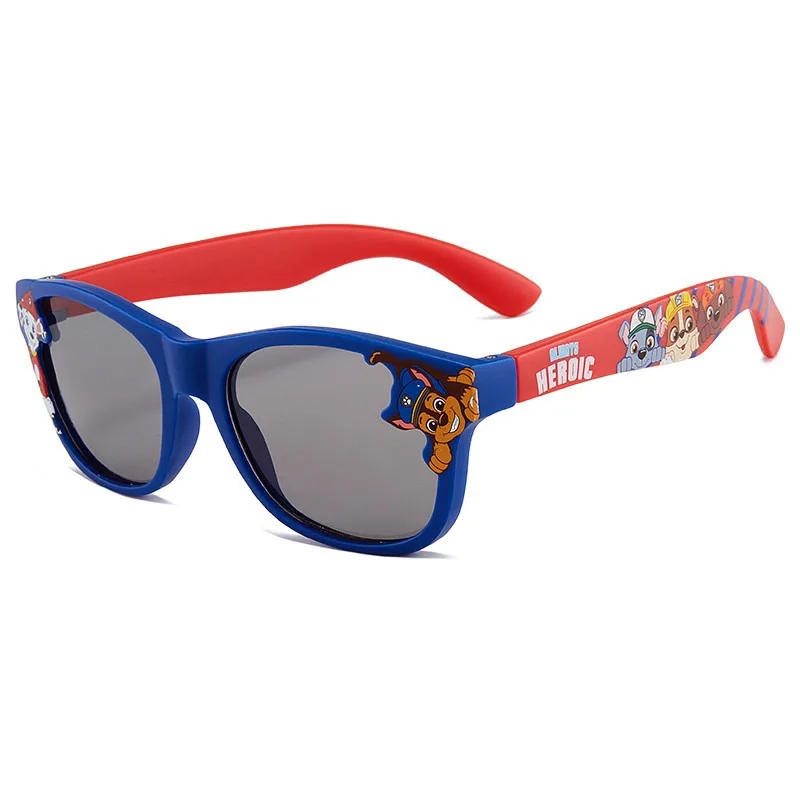 PAW Patrol Chase Sunglasses Round Polarized Kids Sunglasses Silicone Flexible Safety Children Sun Glasses Fashion Shades Eyewear