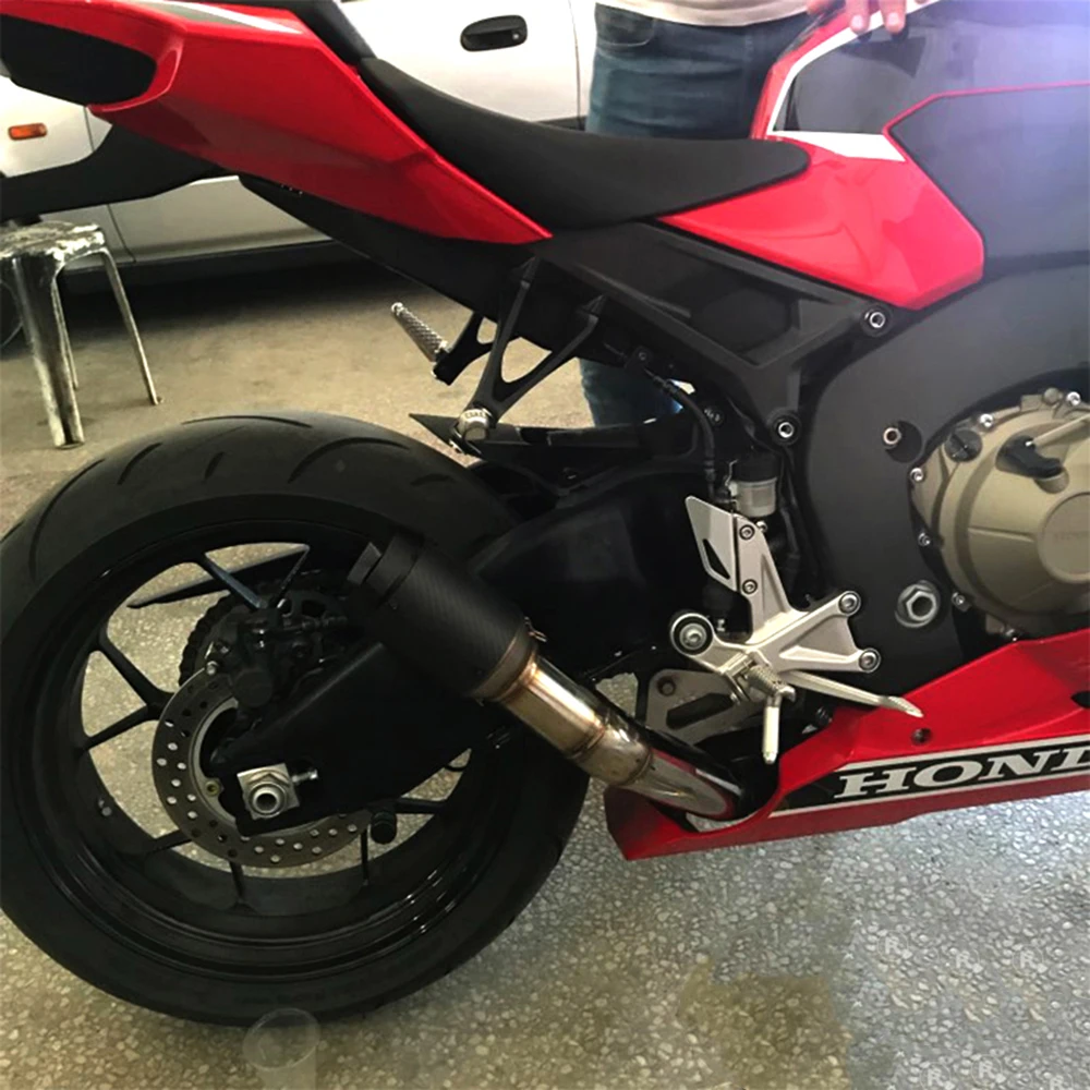 CH MOTOR 51mm Universal stainless steel Motorcycle GP Exhaust CNC Escapes Para Motos For Kawasi Z900 FZ6 RC390 S1000XR - view 6