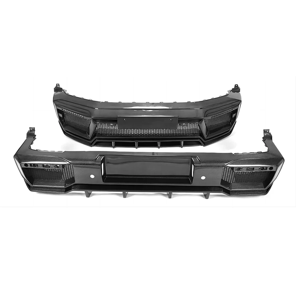 Dry Carbon Fiber Front Rear Bumper Body Kit For Mercedes Benz 19-20 W463 W464 G500 G550 G63 AMG