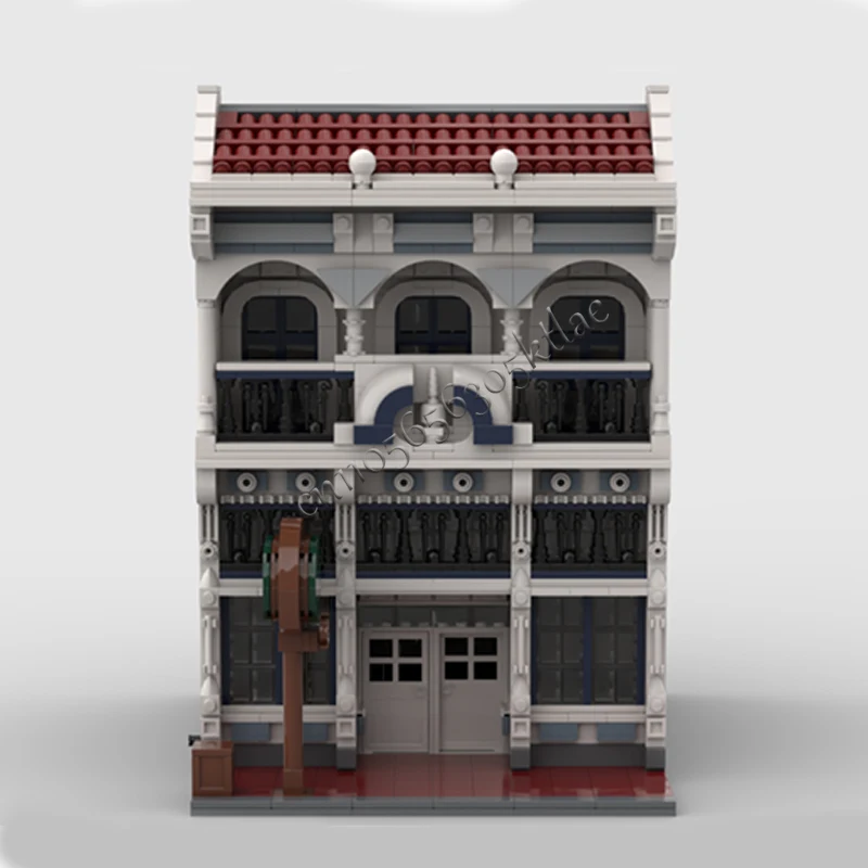 1469 Uds. Escena de calle de ciudad salón de MOC tecnología de bloques de construcción Modular personalizada diseño creativo juguete para regalo de montaje DIY