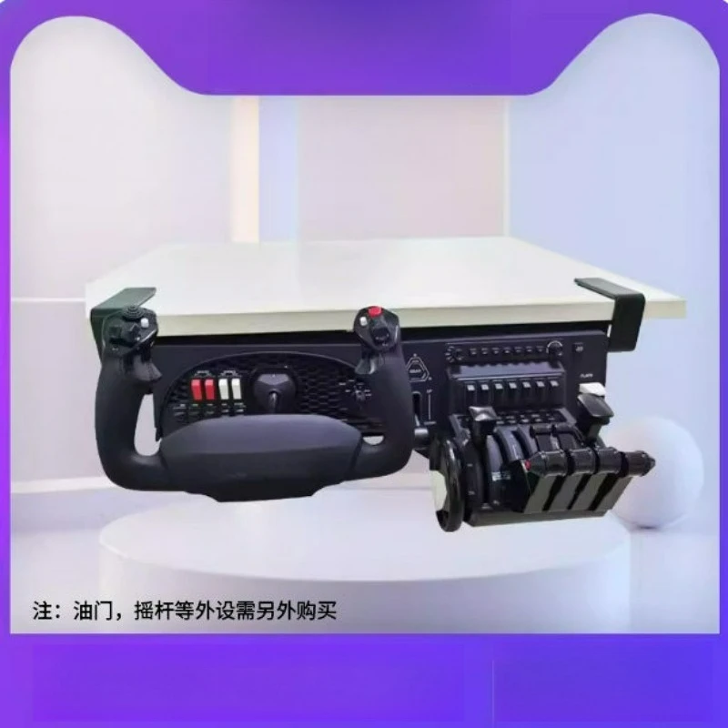Yoke Throttle Simulator Stand Flight Sim Under Desk Mount for Honeycomb