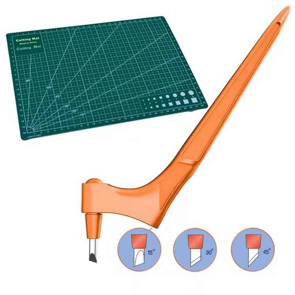 Kinfe DIY Art Cutting Tool Craft Cutting with 360 Steel Rotary Blade Safety Cutter Knife Self-Healing Double-Sided Cutting Mat