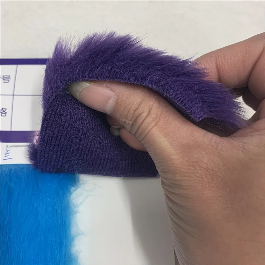 90cm * 160cm Solid Shaggy Faux Fur Fabric Long Pile Fur Costumes Crafts DIY Imitation mink Fur Knit Fabric Sztuczna tkanina