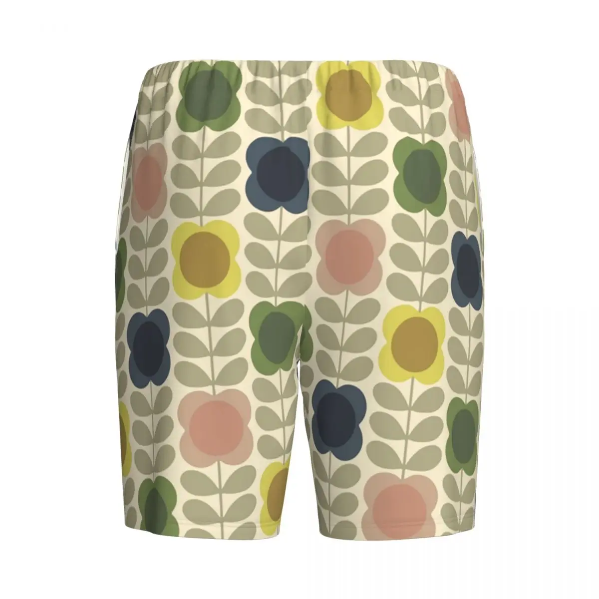 Pantaloncini pigiama personalizzati Orla Kiely Summer Flower Stem modello scandinavo Sleepwear Bottom Stretch Sleep Short Pjs con tasche