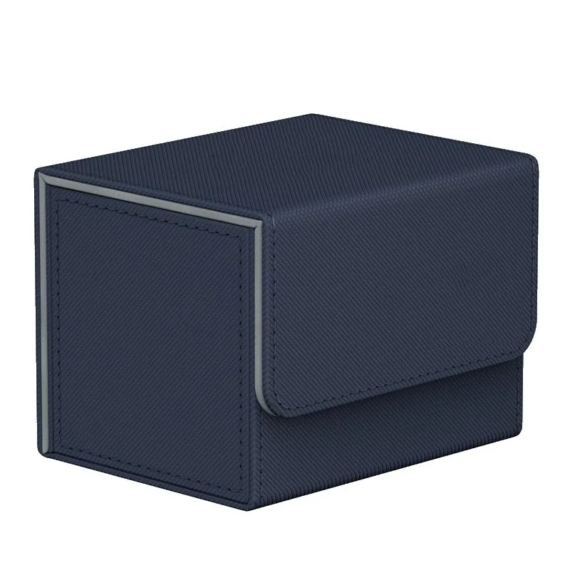 CAPAUNVDA Boîte de rangement pour cartes à collectionner MTG avec fermeture magnétique, étui de rangement pour cartes magiques TCG CCG, dragon violet et lune