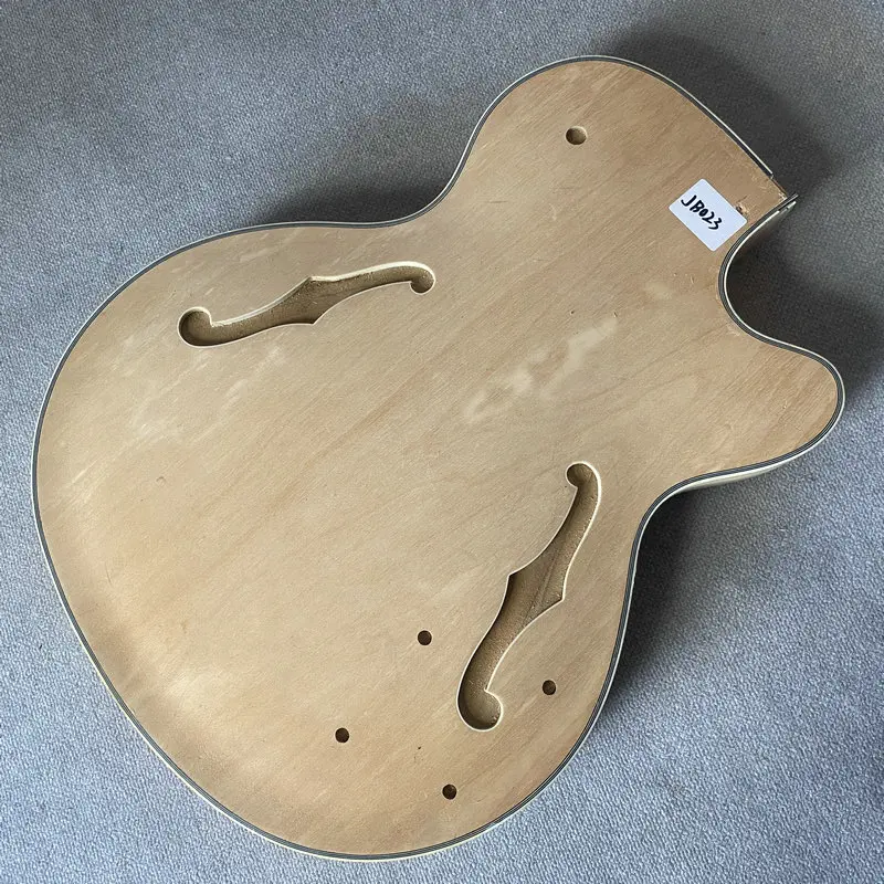 jB024 Unfinished Jazz Electric Cutaway Guitar Body Hollow Body Double F-hole Original&Genuine EPI DIY &Replace Part