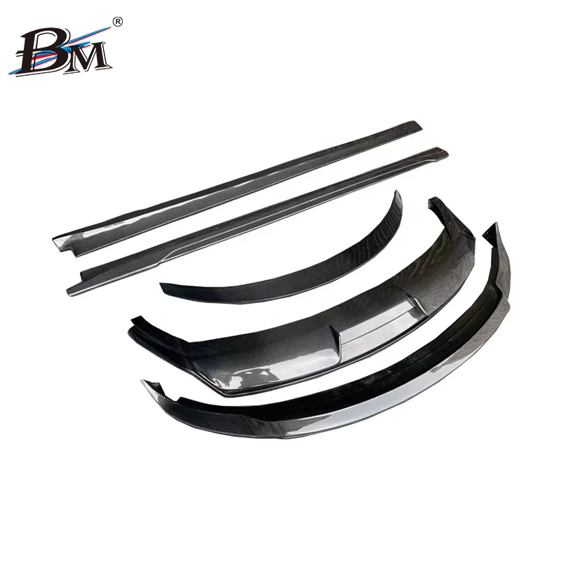 BM Car Parts Front Lip Rear Diffuser Spoiler Side Skirt Carbon Fiber ART Style Body Kit For Tesla Model 3 Bodykit