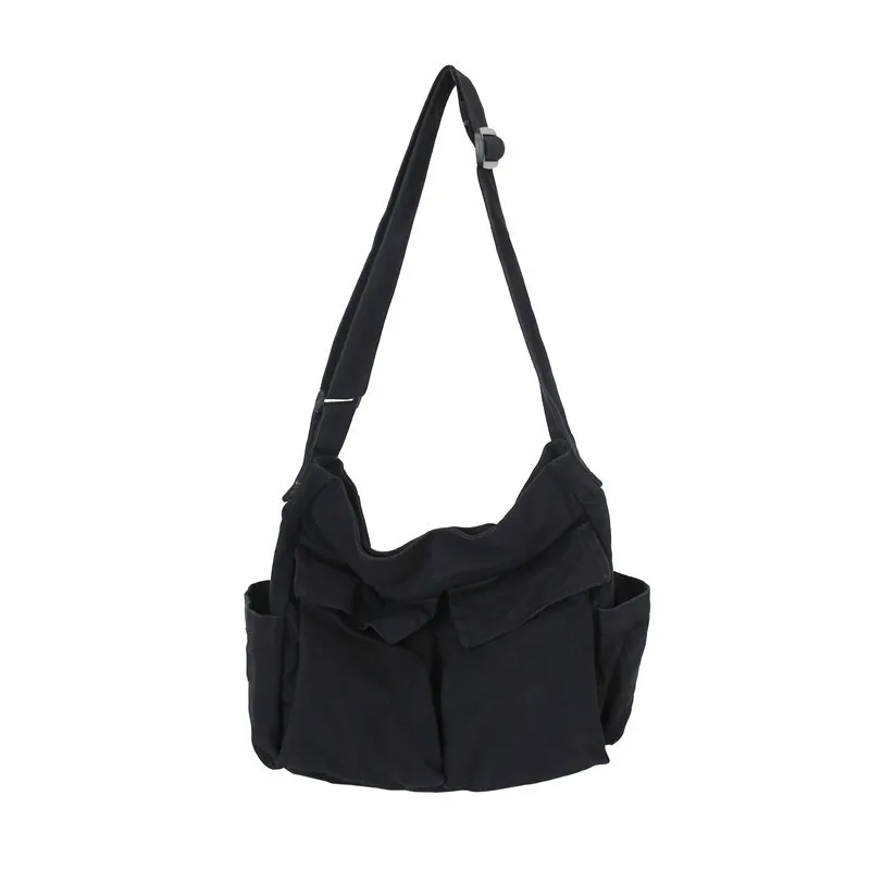 NONE Canvas Messenger Bag Brown 3