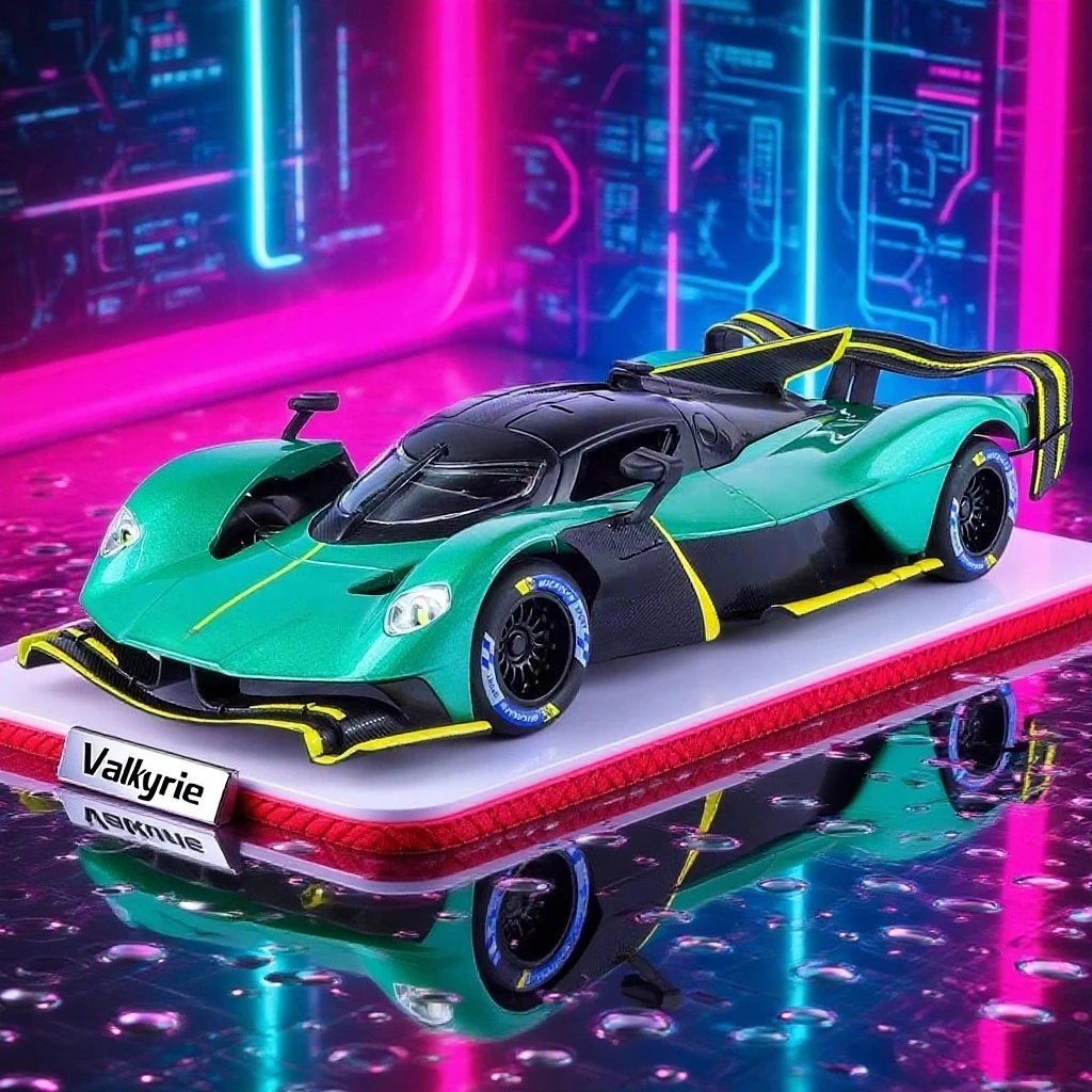 

1:24 Valkyrie Simulation Alloy Sound and Light Sports Car Model Children's Birthday Gift Ornament Toy Advanced