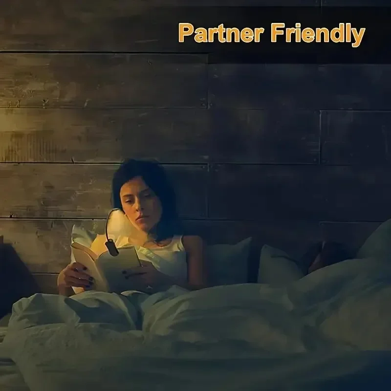 LED Book Reading Light Mini Lamp Rechargeable Book Light Reading in Bed Eye Caring Adjustable Bright Kids Reading Tools Gift