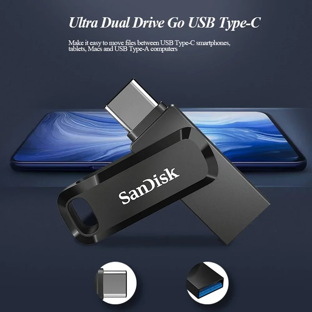 محرك أقراص فلاش 512 جيجابايت 32 جيجابايت 64 جيجابايت 128 جيجابايت Ultra Dual USB 3.1 256 جيجابايت قرص OTG Type-C قلم محرك عصا 150 متر/الثانية لأجهزة الكمبيوتر المحمول الذكية من النوع C