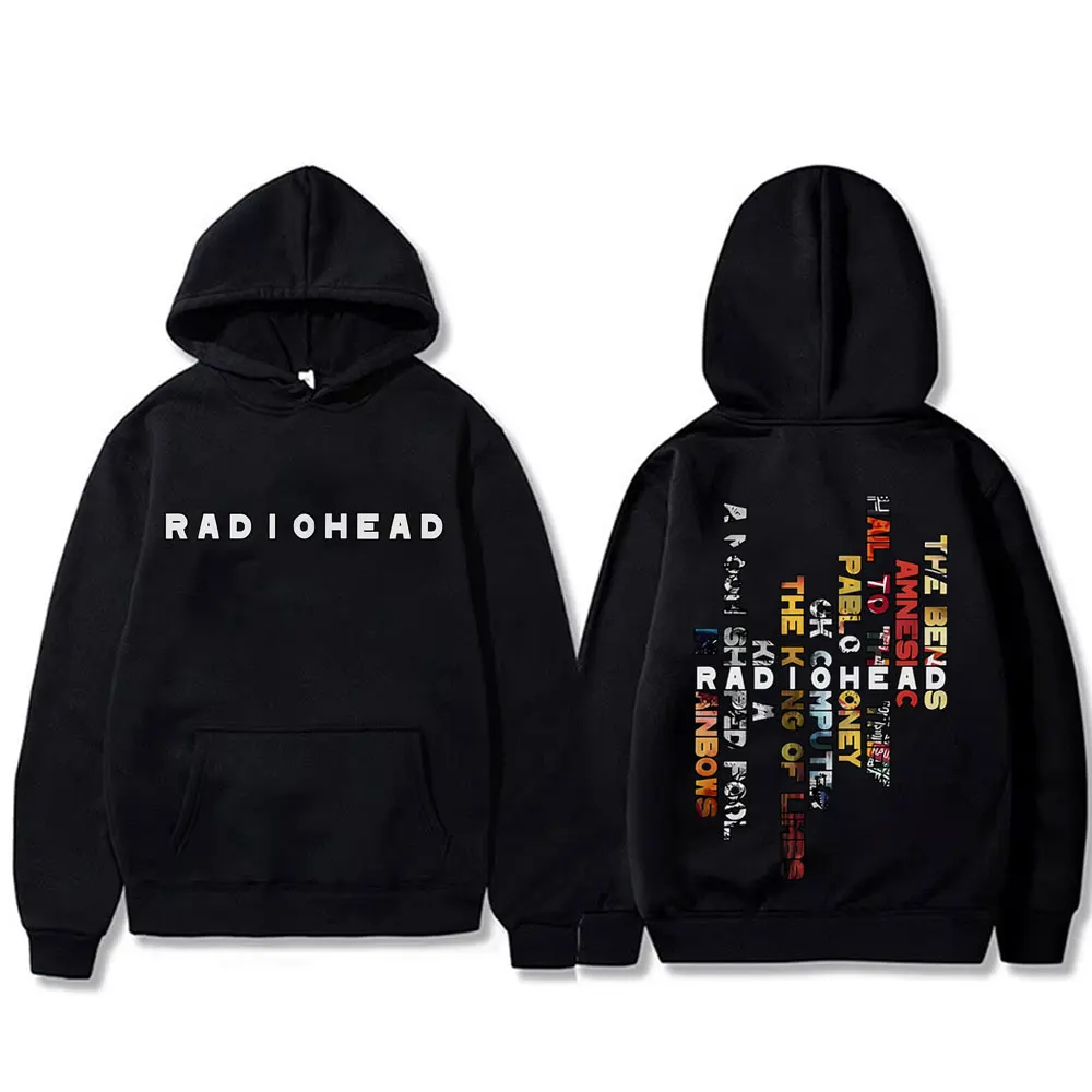 

Limited Radiohead Music Album Cover Graphic Hoodie Men Women Retro Rock Gothic Sweatshirt Men's 90s Vintage Oversized Streetwear