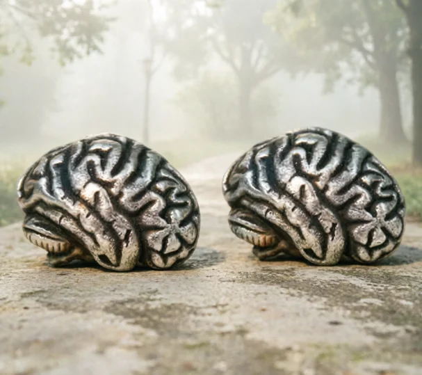 Anatomical Brain Stud Goth Dissection Oddities Artery Medical Earring Doctor Anatomy Jewelry Ear Occult Halloween Gothic Jewelry
