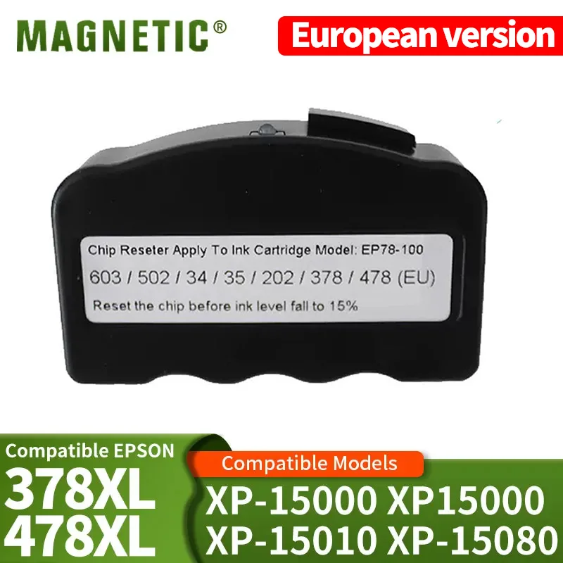 Europe T378XL T478XL 202 202XL XP15000 Ink Cartridge Chip Resetter For EPSON XP-6005 XP-6105 XP-6000 XP-15000 XP-15010 XP-15080