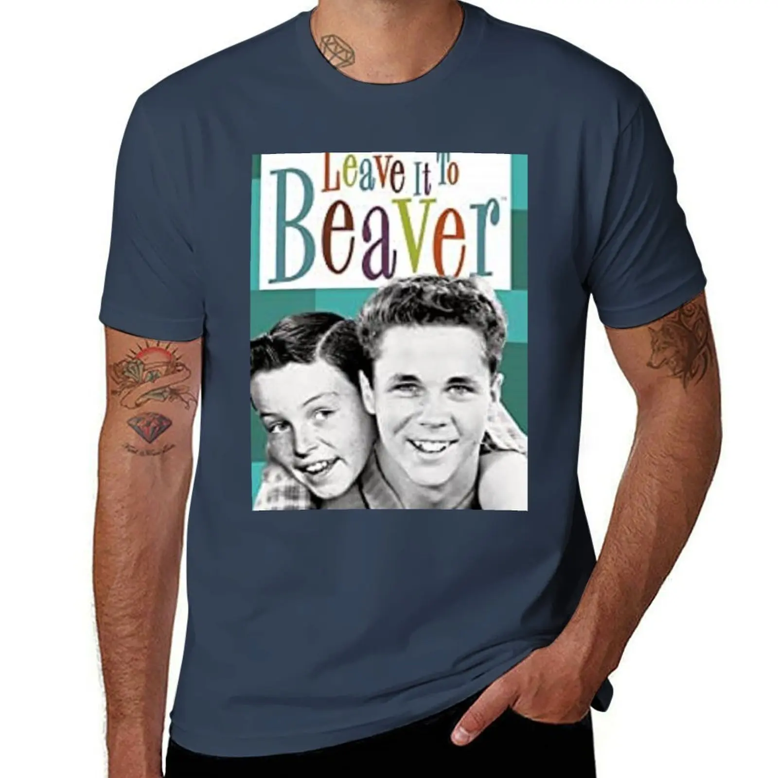 

Leave It To Beaver T-Shirt Soft Casual Short Sleeve Cotton Tee