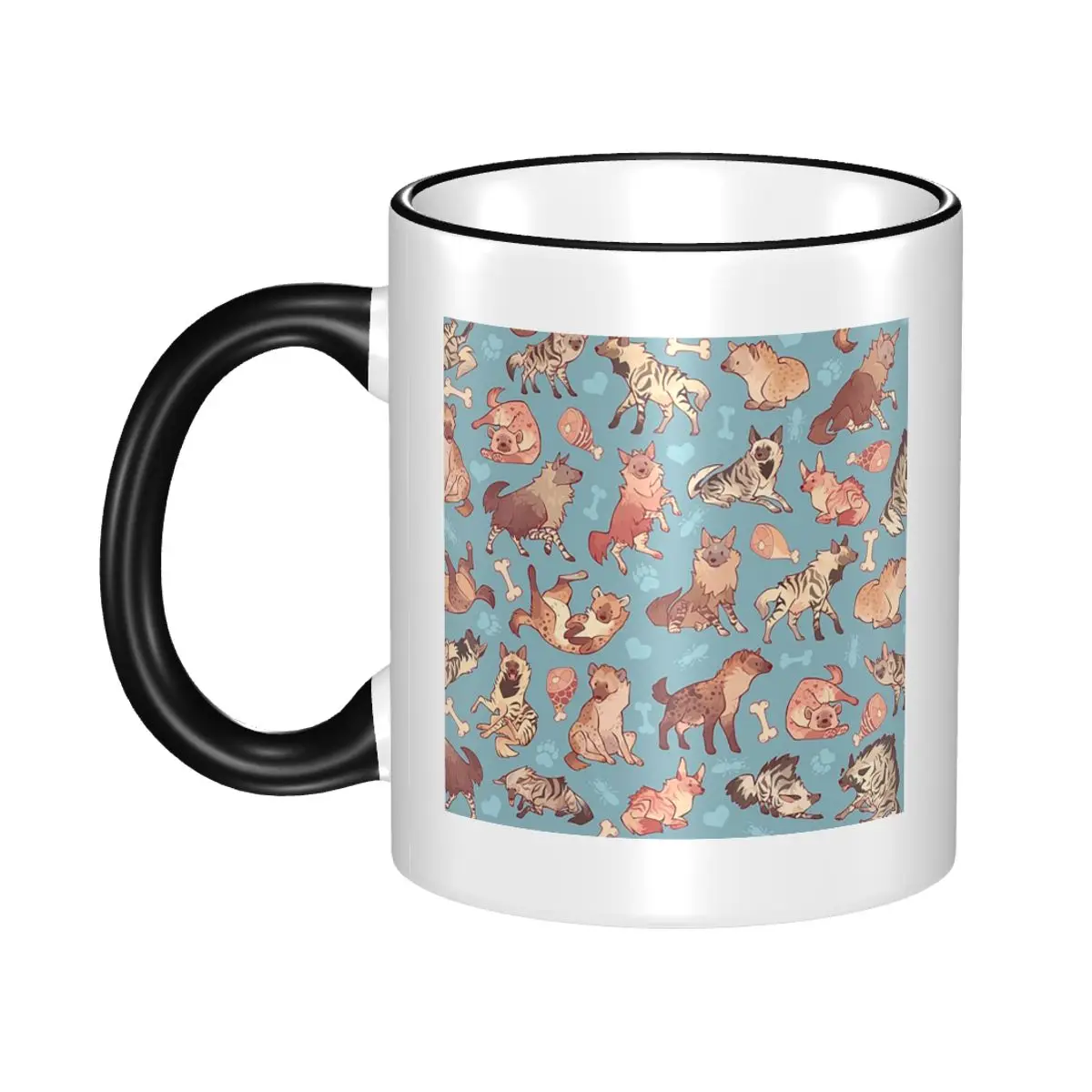 

Hyenas In Cerulean Mug Funny Ceramic Coffee Cups Tea Mugs Milk Cup Drinkware Gift for Friends