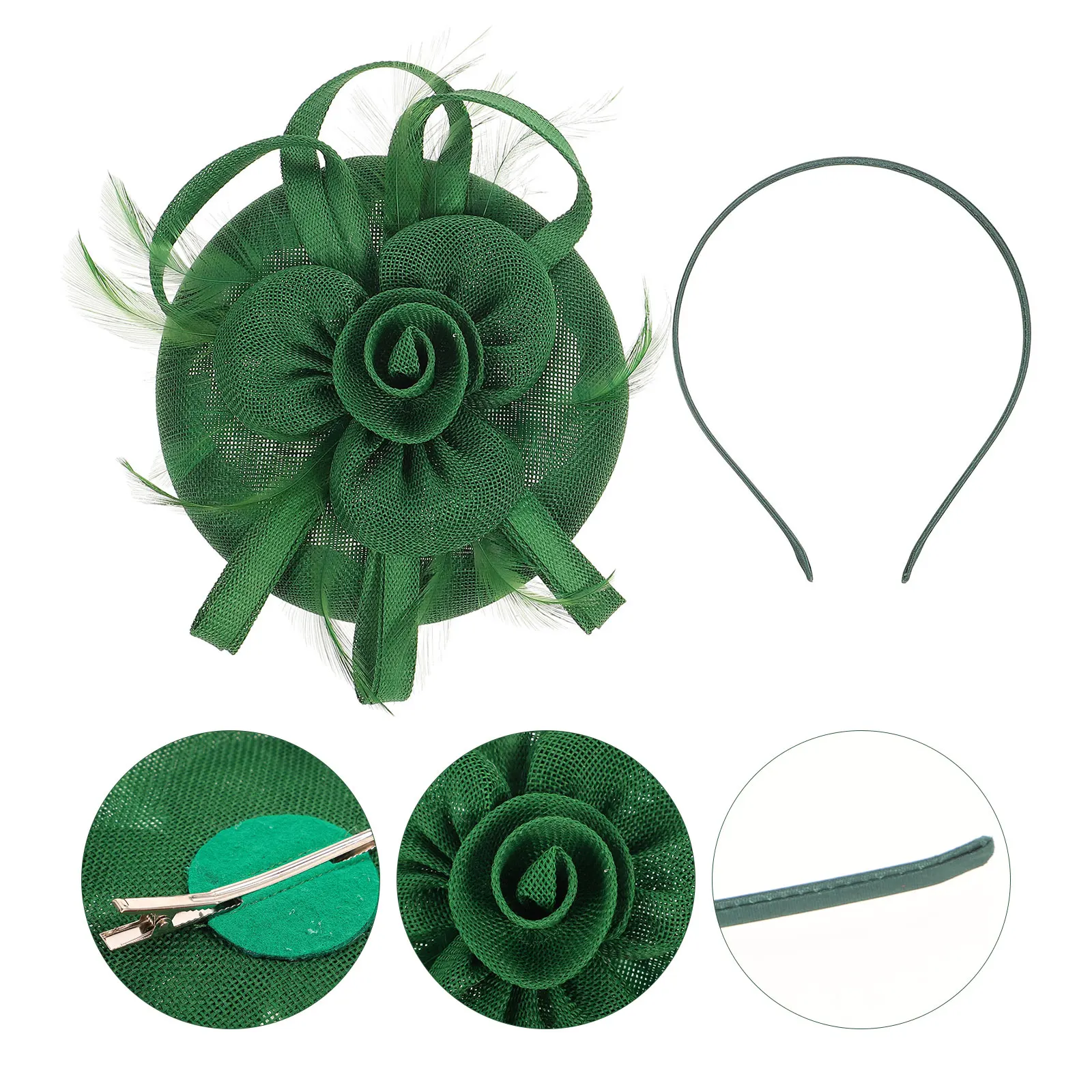 

Floral Bow Hairpin Decorative Headdress Lightweight Material Wedding Party Accessories Holiday Gifts Children Friends