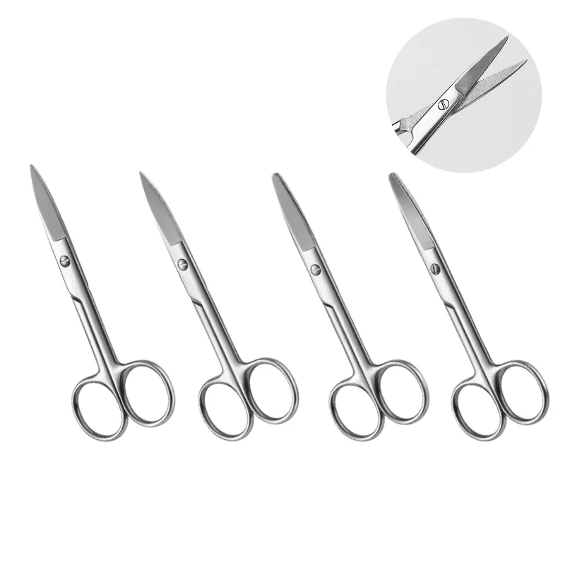 Upgraded Medical Surgical Scissors Steel Small Nail Tools Eyebrow Nose Hair Cut Manicure Makeup Professional Beauty Accessories