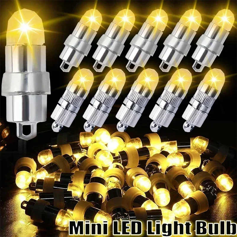 Mini lâmpada led para balões lanterna de papel à prova d\'água alimentada por bateria luzes brancas quentes decoração de festa de natal de halloween