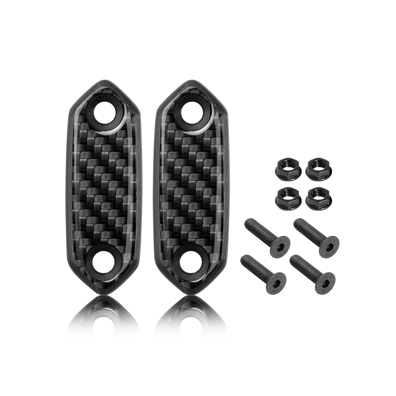 NEW Carbon Fiber Rear Mirror Hole Cover For NINJA500 650 400 ZX6R 636 ZX10R Motorcycle Windscreen Driven Mirror Eliminators Cap