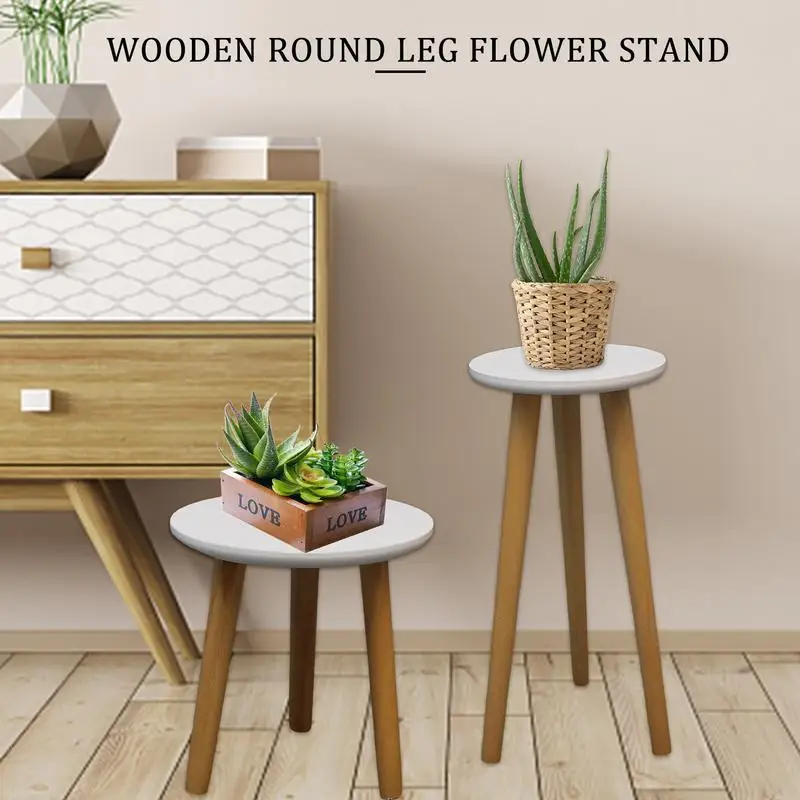 Houten Plant Stand Plant Tafel Voor Sappige Pot Voor Huis Tuin Indoor Outdoor Bloem Plant Plant Display Plant Houder