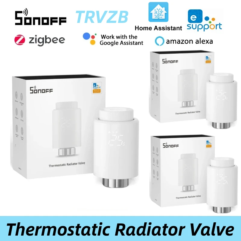 

SONOFF TRVZB Zigbee умный дом термостатический клапан радиатора блокировка от детей нагреватель контроль температуры через EWeLink Alexa Google Home