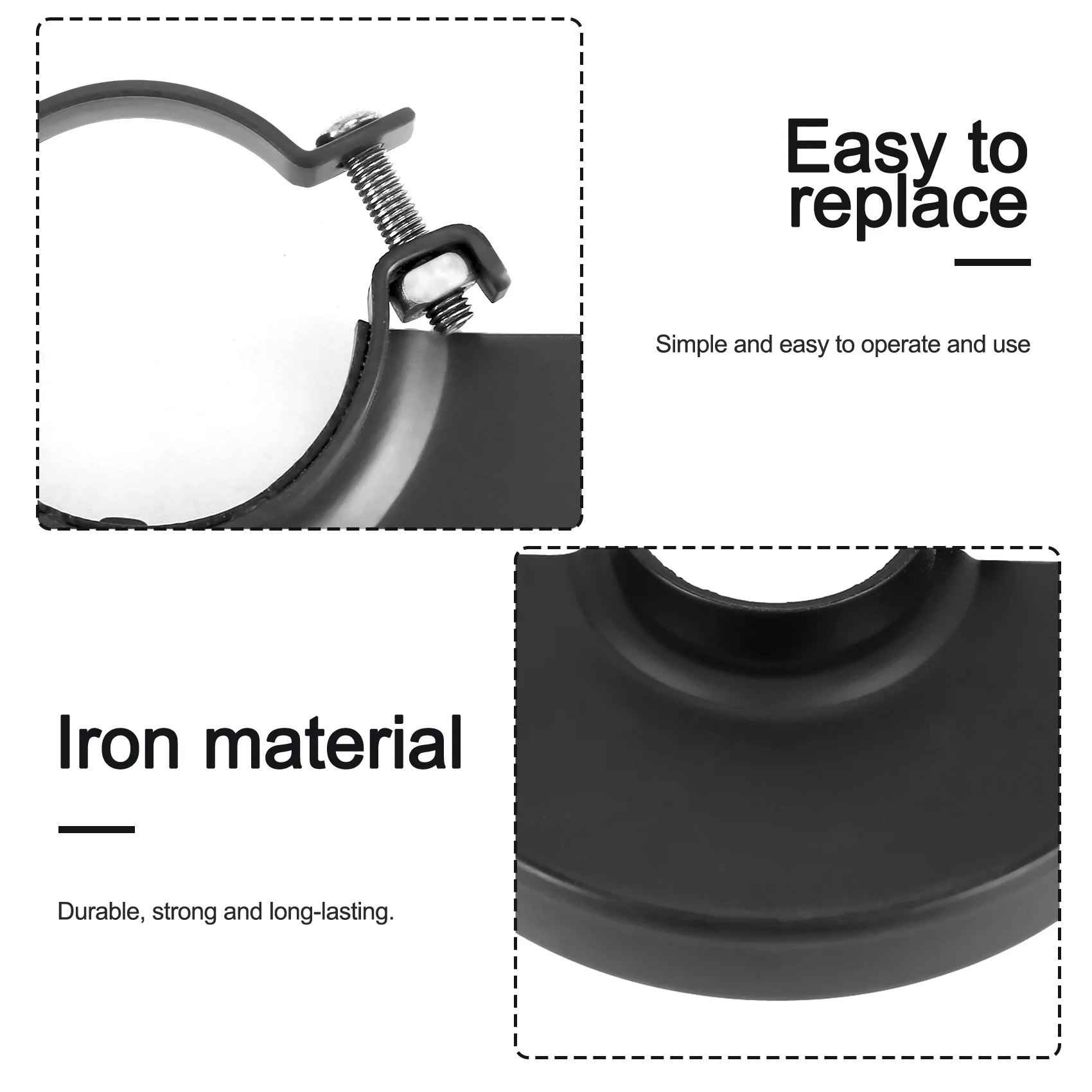 

Black Cutting Machine Base Metal Wheel Guard Safety Protector Cover for 125 Angle Grinder Power Tool Accessories NewJAS