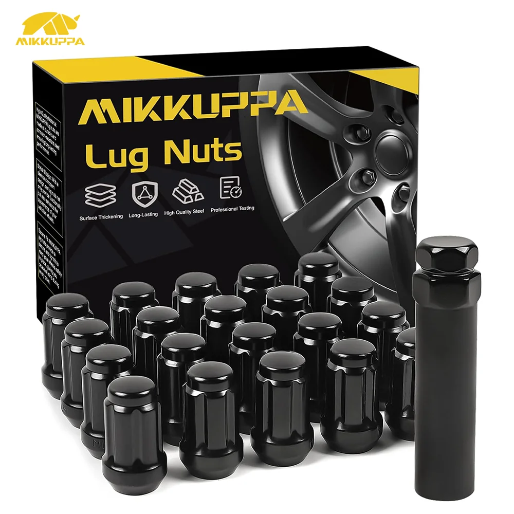 MIKKUPPA M12x1.5 Spline Lug Nuts - Replacement for 2006-2019 Ford Fusion, 2000-2019 Ford Focus, 2001-2019 Ford Escape