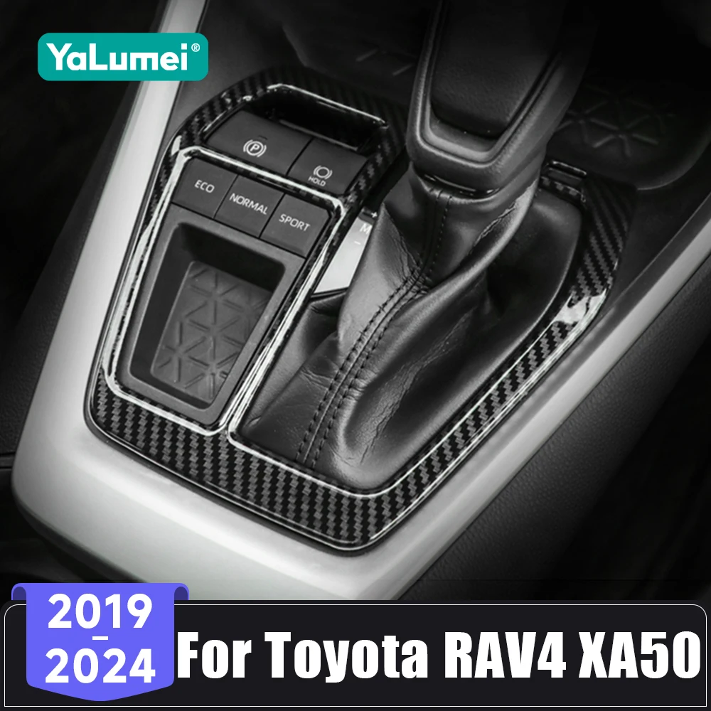 

For Toyota RAV4 XA50 RAV 4 Hybrid 2019 2020 2021 2022 2023 2024 Car Gear Shift Panel Knob Protector Cover Interior Trim Stickers