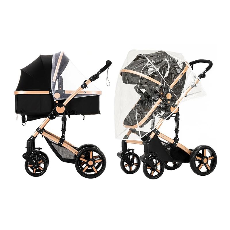 Baby Stroller 3 in 1 Stroller Baby lightweight Stroller pram Baby travel Stroller Car for Newborn Baby Trolley Folding Strollers