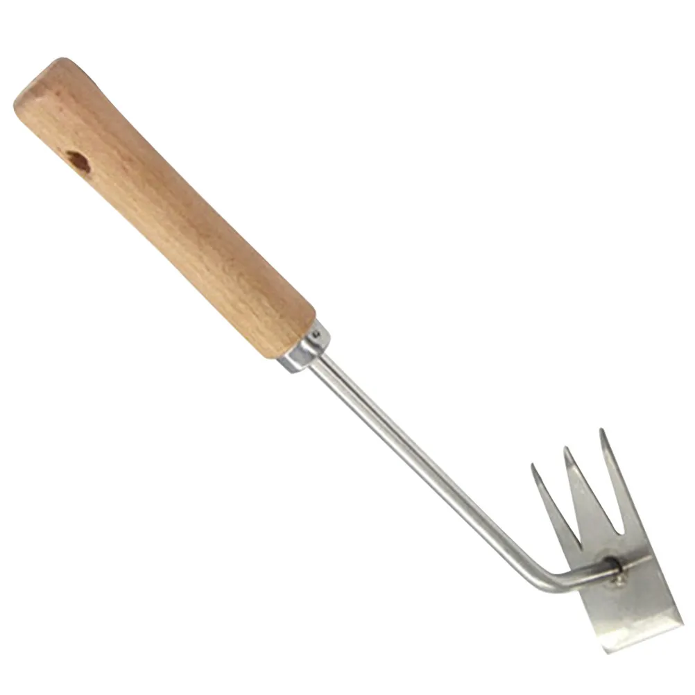 Heavy Duty Manual Weeder – Stainless Steel Fork Tips, Ergonomic Design, Rust Resistant Garden Hand Tool