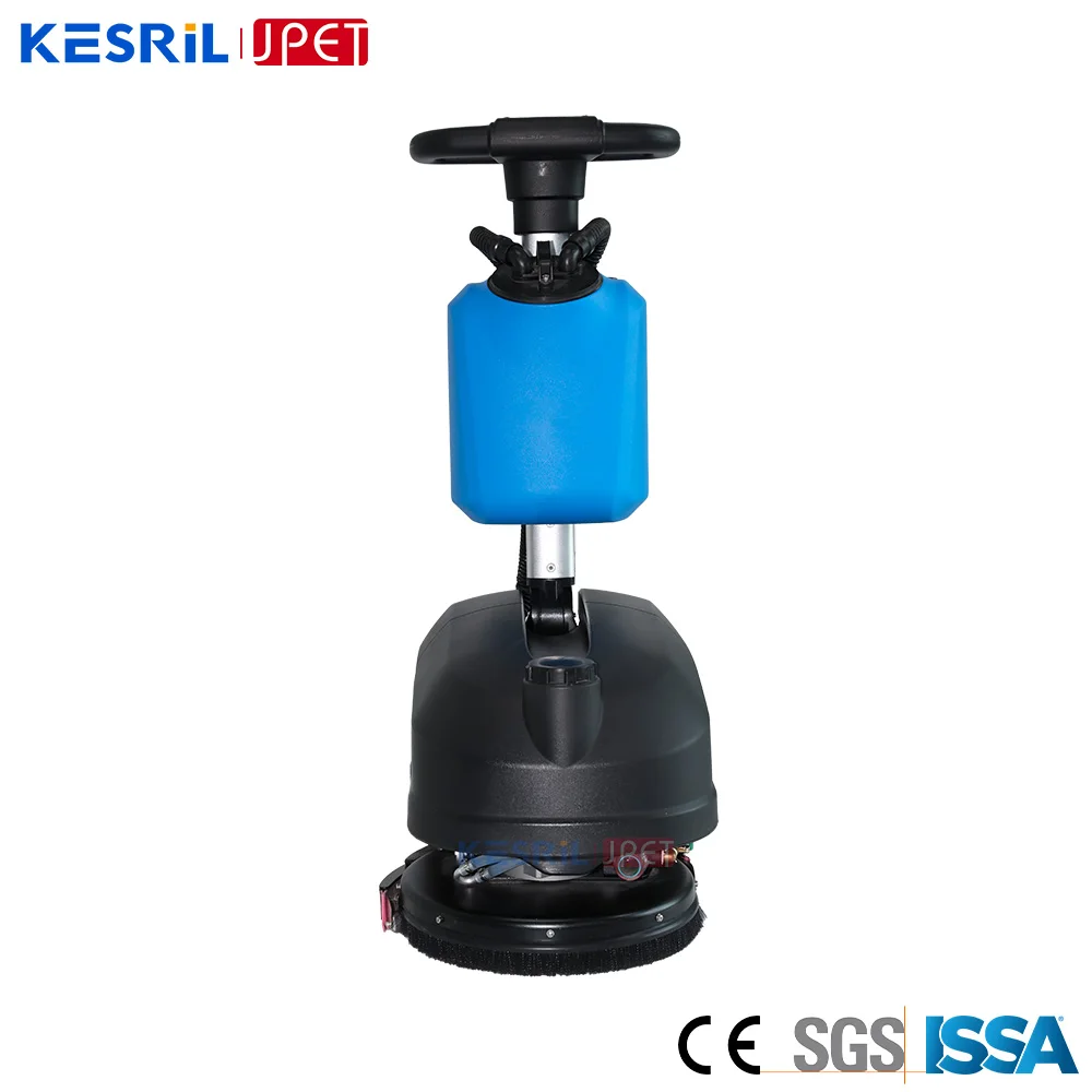 

Electric New Commercial Walk Behind 14inch Single Disc Floor Scrubber For Gym Epoxy Shop