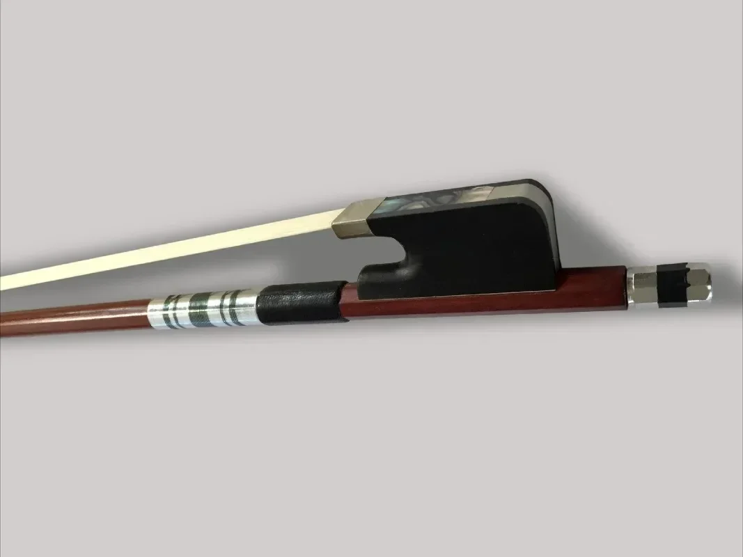 High-quality cello bow rod, professional performance, Brazilian wood, colorful shell ebony library
