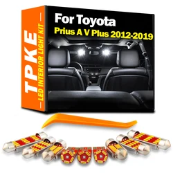 TPKE 12Pcs Canbus Car Accessories LED Bulbs Interior Map Dome Light Kit For Toyota Prius A V Plus 2012-2015 2016 2017 2018 2019
