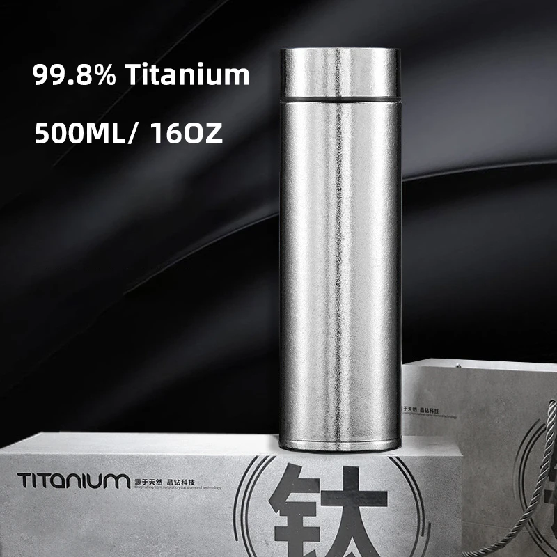 Titanium Thermoses Water Bottle Tea Infuser Separation Insulated Travel Mug for Men Women Stylish Coffee Vacuum Flasks Drink Cup