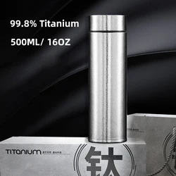 Titanium Thermoses Water Bottle Tea Infuser Separation Insulated Travel Mug for Men Women Stylish Coffee Vacuum Flasks Drink Cup