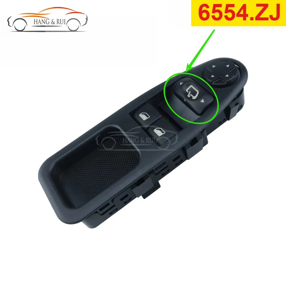For Scudo Citroen Jumpy Citroen Dispatch Peugeot Expert 2007-2016 Power Window Switch Control Button 6554.ZJ 6554.ZH - view 3