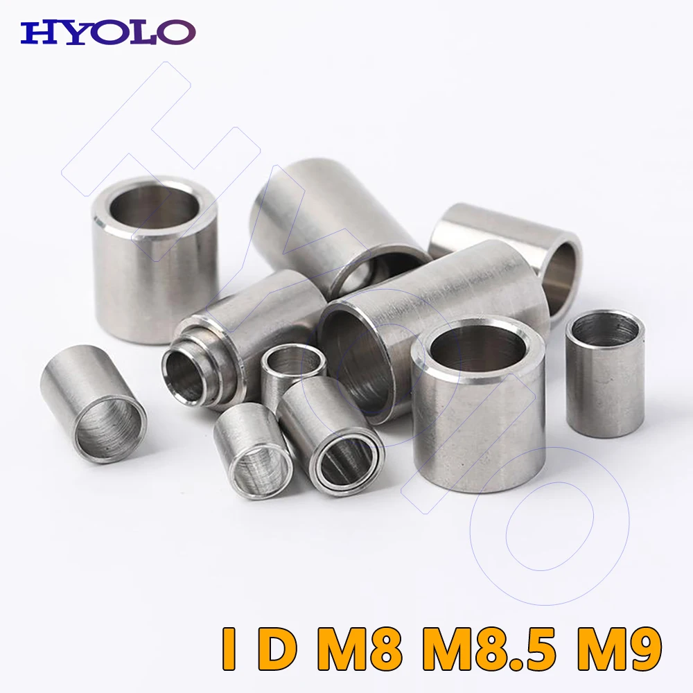 Нерезьбовая втулка из нержавеющей стали 304, шайба, круглая полая стойка, прямая прокладка сквозной колонны, прокладка втулки M8 M8,5 M9