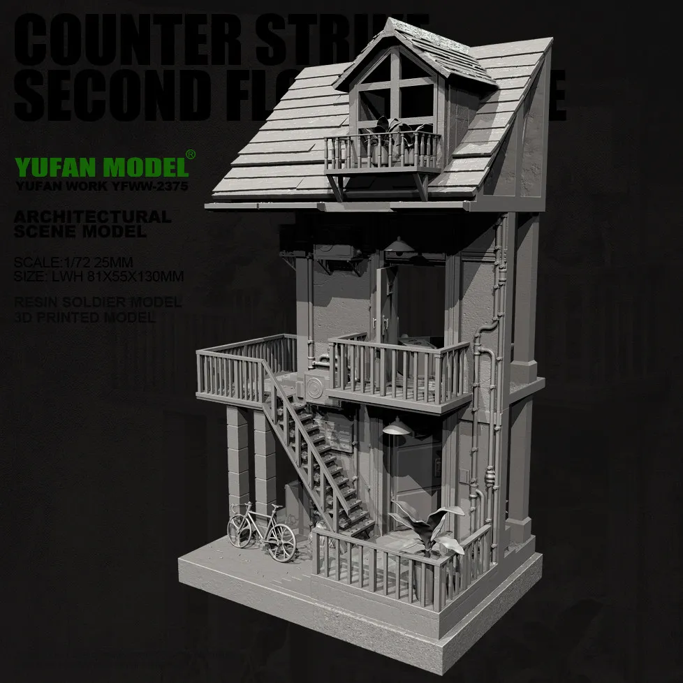 

YUFAN 1/72Resin Soldier model kits figure colorless and self-assembled (3D Printing )YFWW-2375+3D
