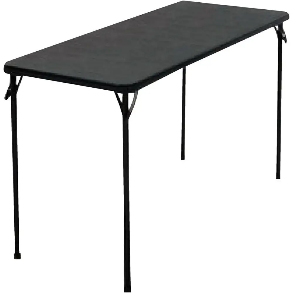 

Black Steel Frame Table, 20 Length x 48 Width x 28 Height, Vinyl Surface