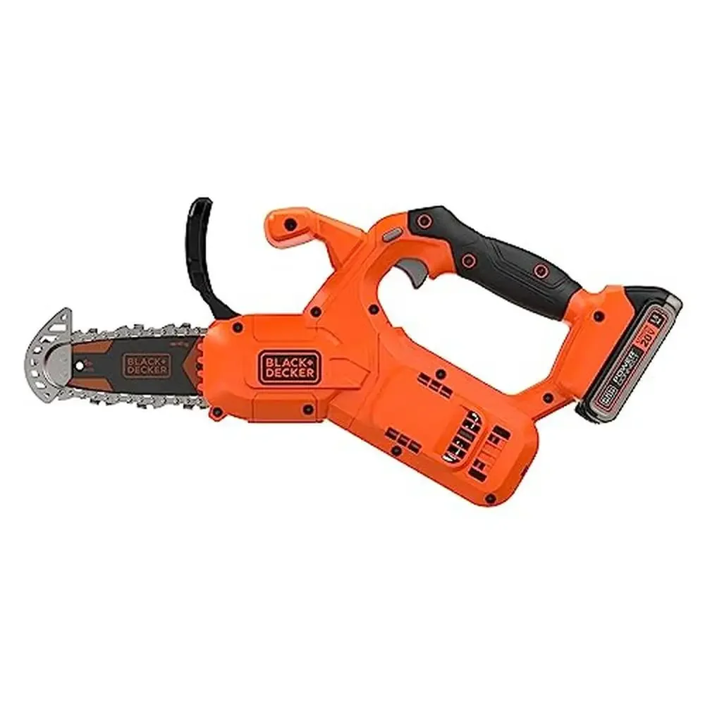 

20V MAX Pruning Chainsaw Kit Cordless with 6" Bar and Integrated Tip Guard Up to 55 Cuts per Charge Oil-Free Bolt Lock Chain